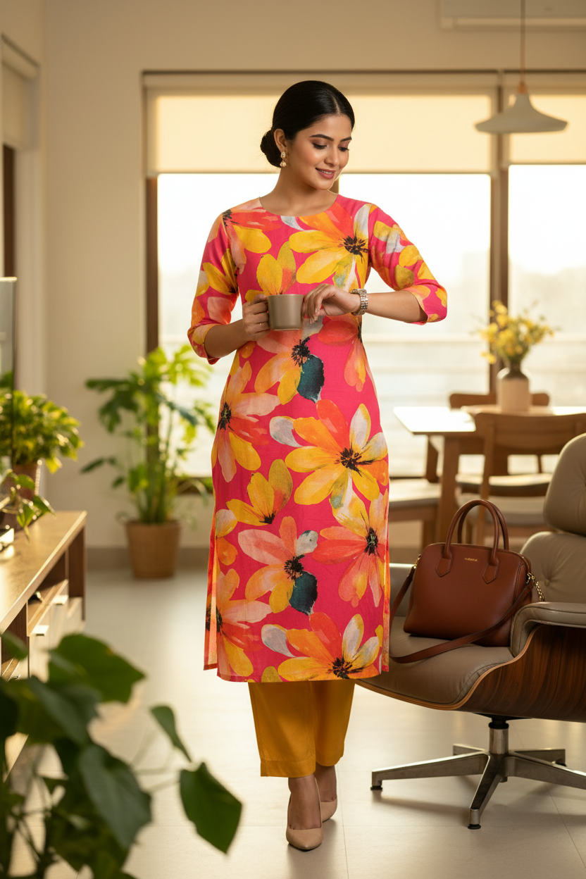 Imported 100%cotton top and bottom set
