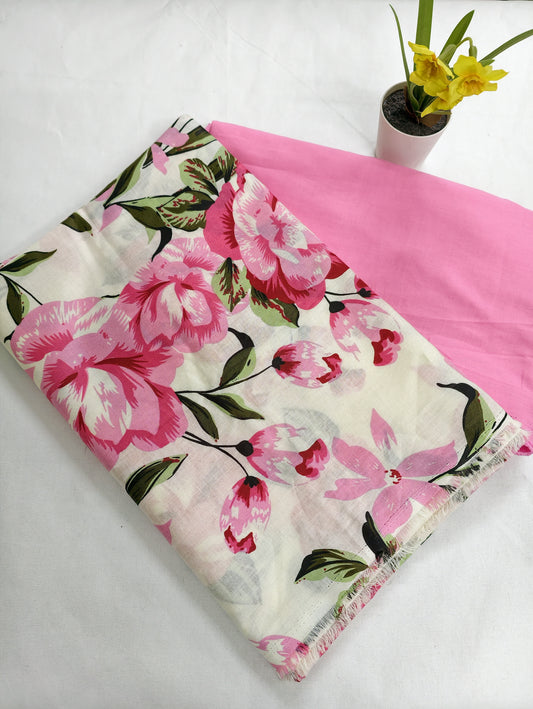 Imported 100%cotton top and bottom set