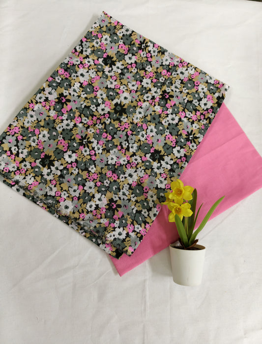 Imported 100%cotton top and bottom set