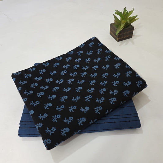 Designer hand block print Cotton top and bottom set