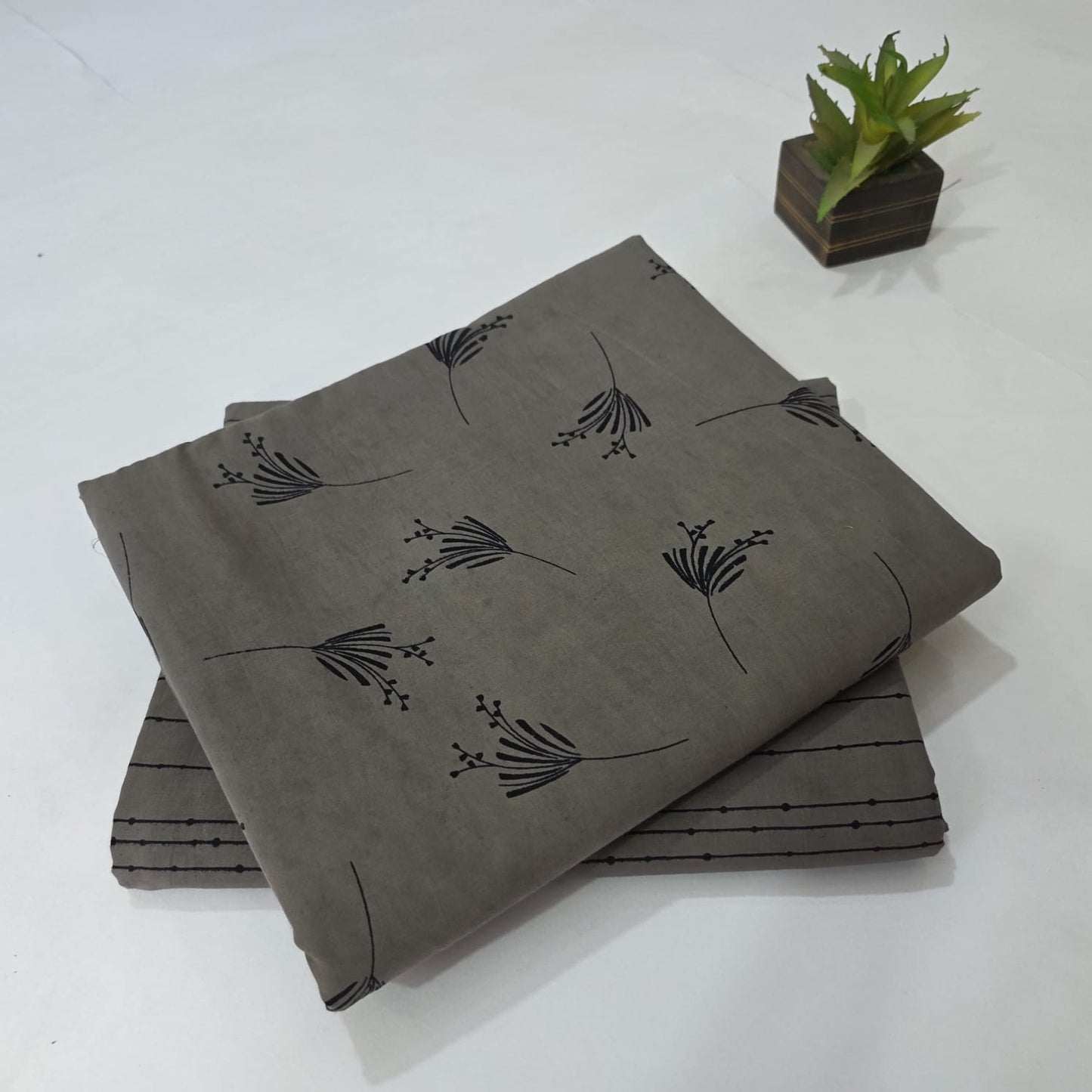 Designer hand block print Cotton top and bottom set