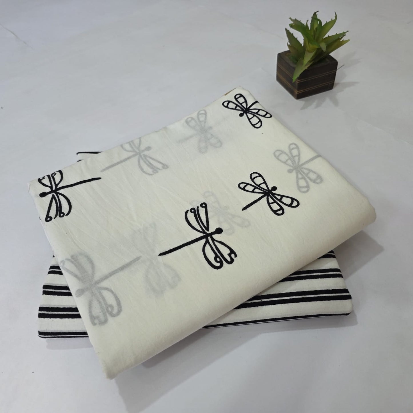 Designer hand block print Cotton top and bottom set