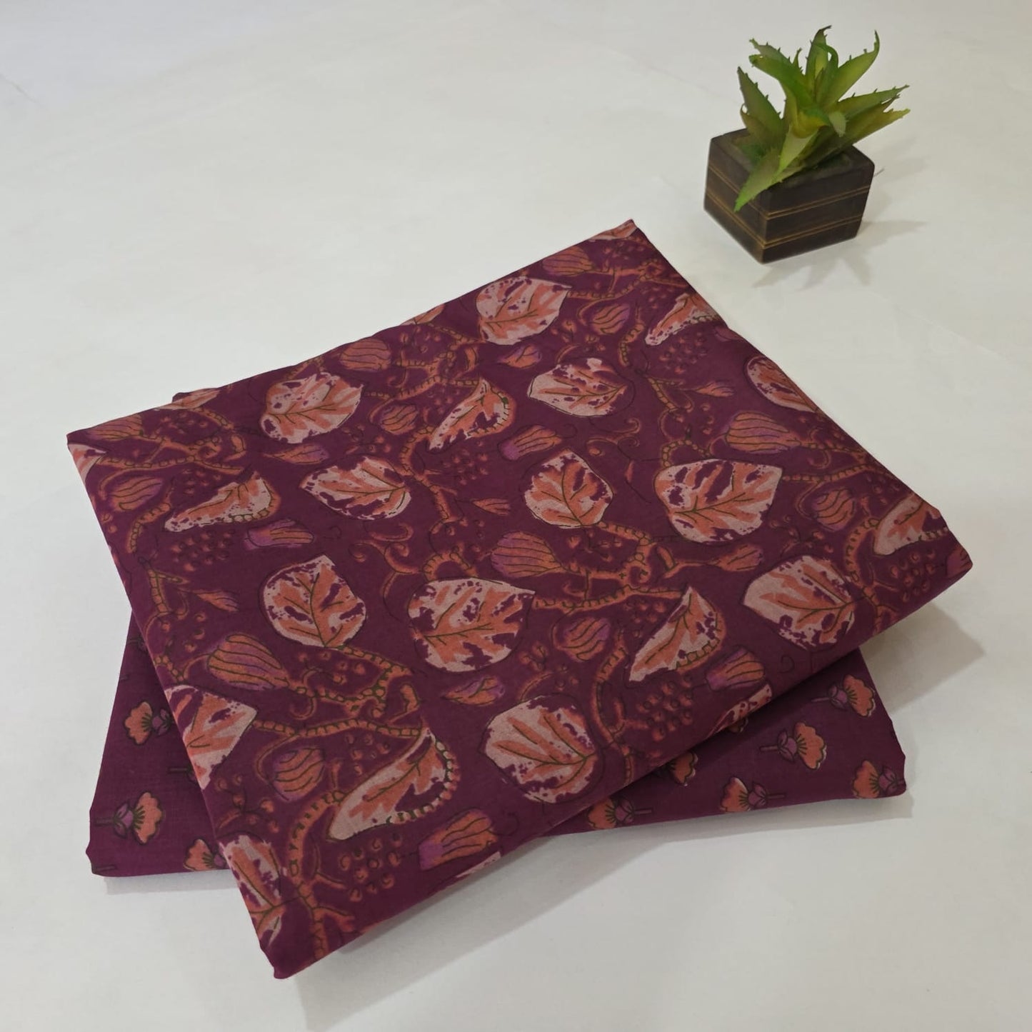 Designer hand block print Cotton top and bottom set