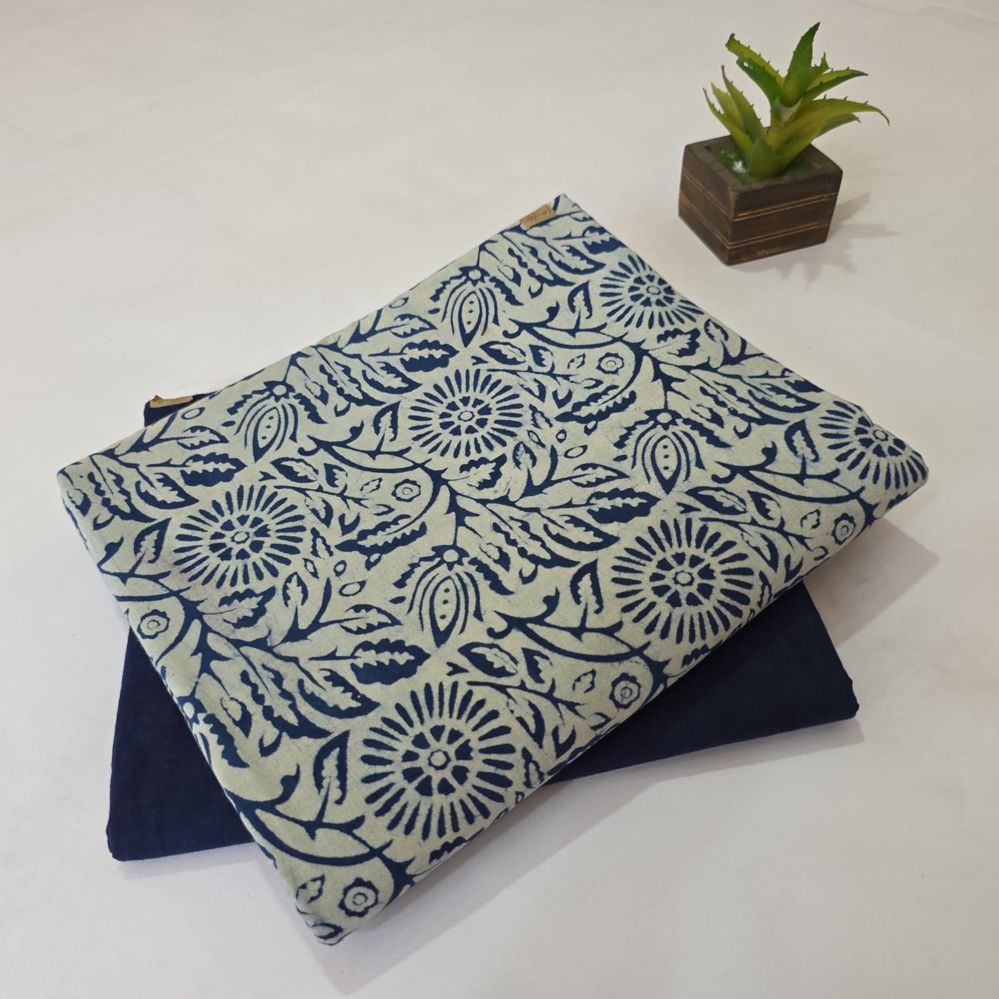 Designer hand block print Cotton top and bottom set