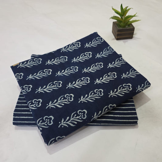 Designer hand block print Cotton top and bottom set