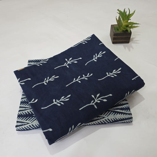 Designer hand block print Cotton top and bottom set