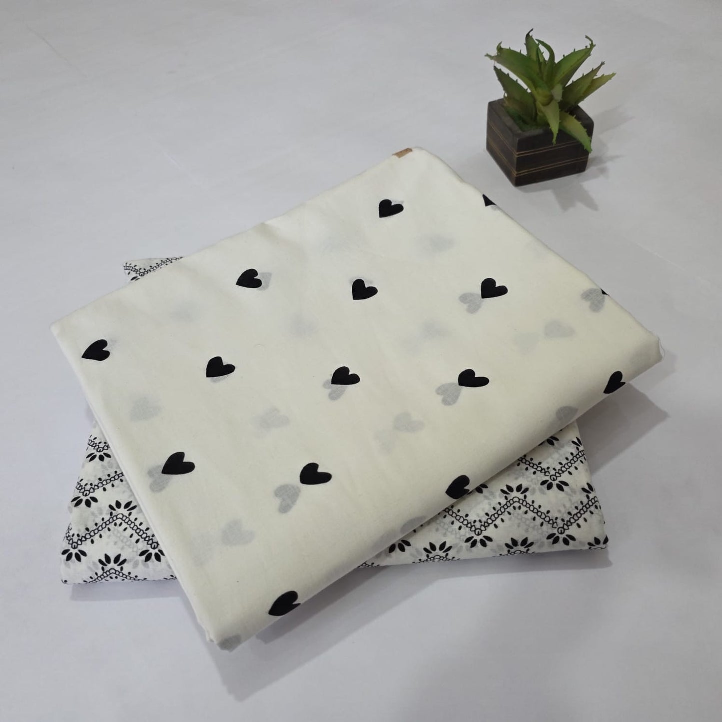 Designer hand block print Cotton top and bottom set