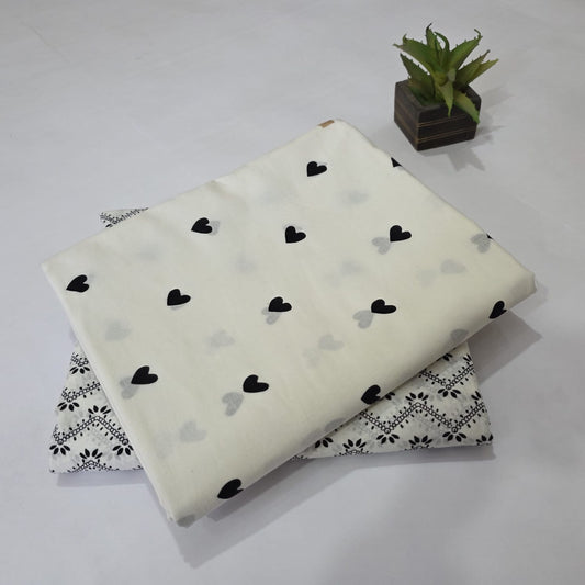 Designer hand block print Cotton top and bottom set