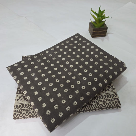 Designer hand block print Cotton top and bottom set