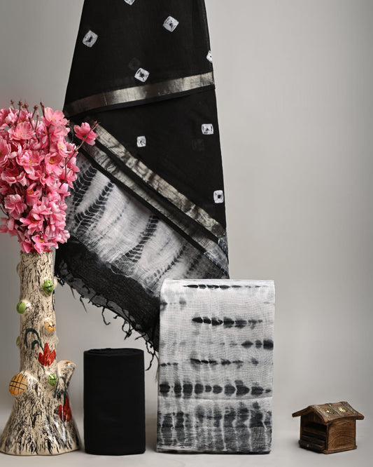 Designer Hand Block Print Pure Cotton Material With Kota Doria Dupatta
